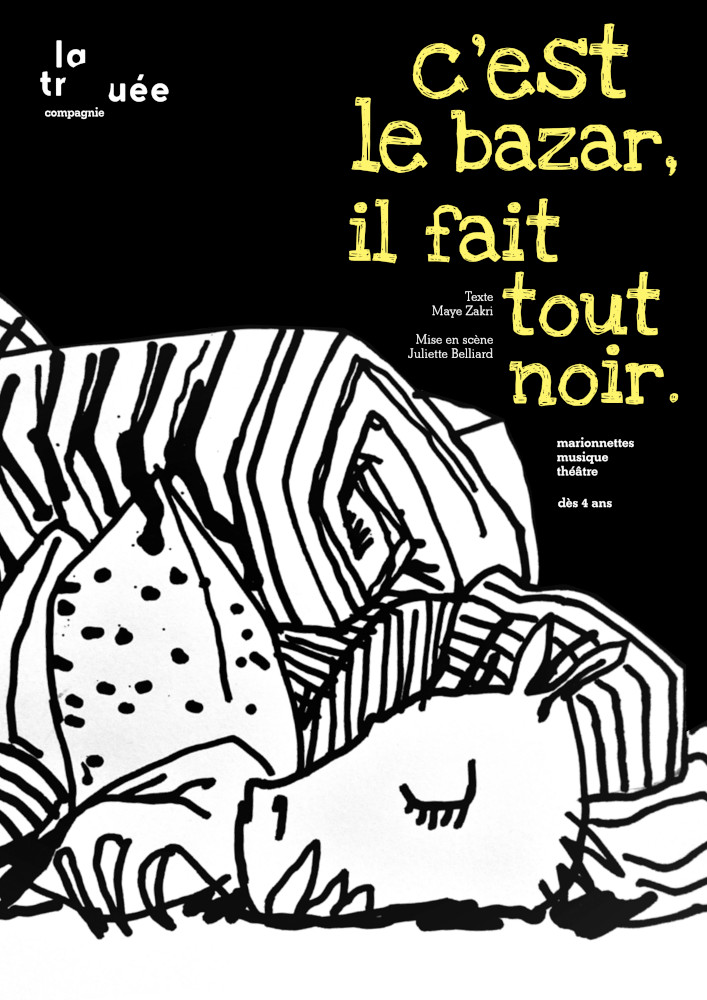 Illustration c'est le bazar il fait tout noir