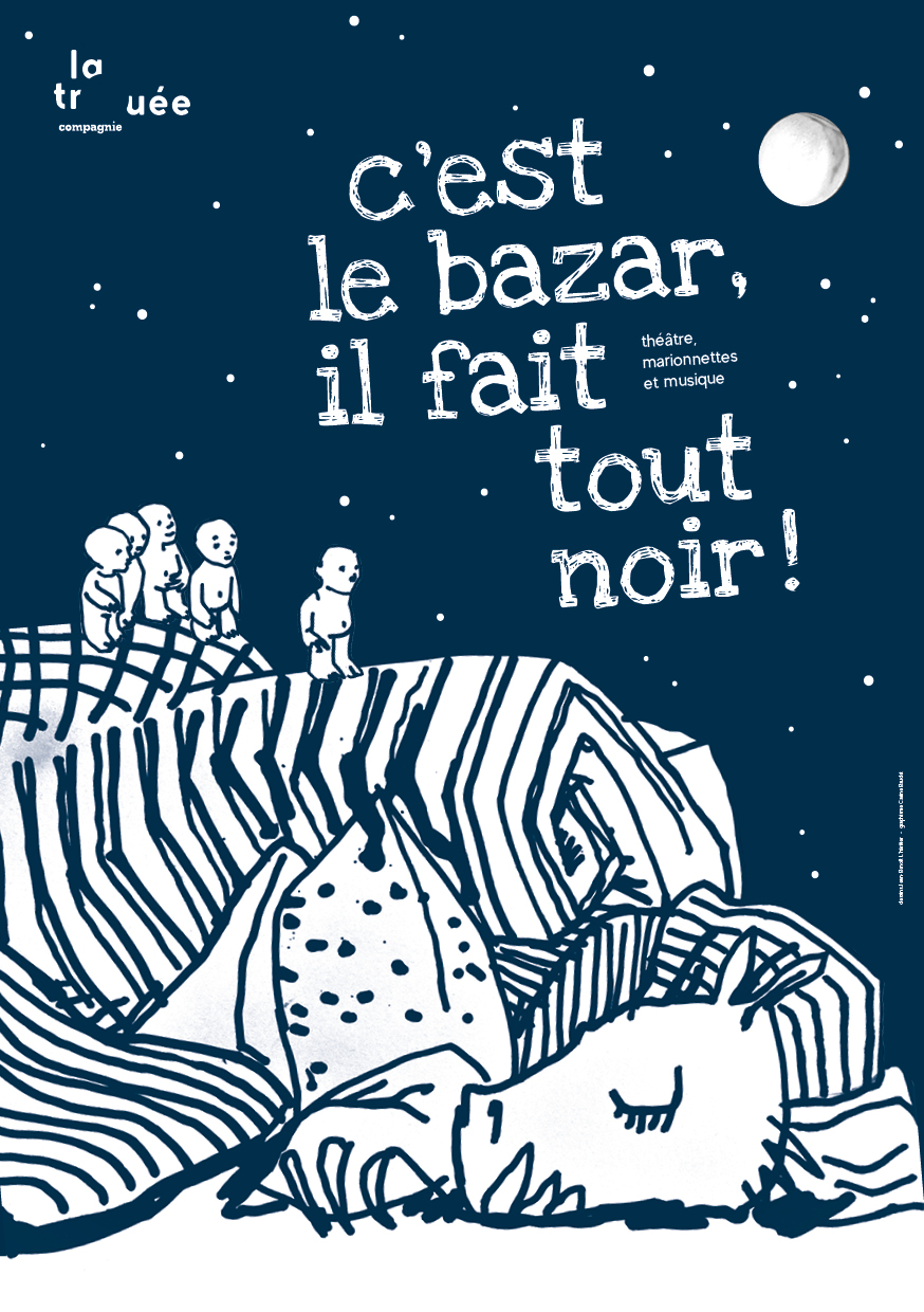 Flyer du spectacle C'est le Bazar, il fait tout noir.